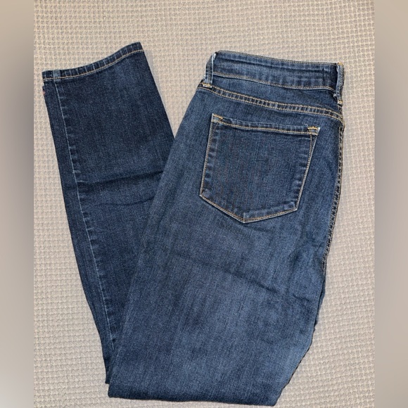 NYDJ dark blue size 10 denim legging jean lift tuck technology EUC - Picture 2 of 8